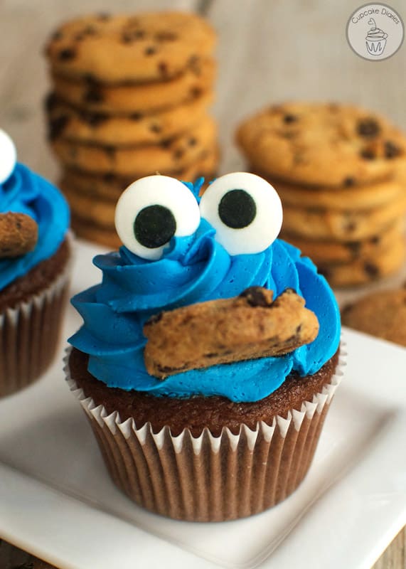 Cookie Monster Cupcakes