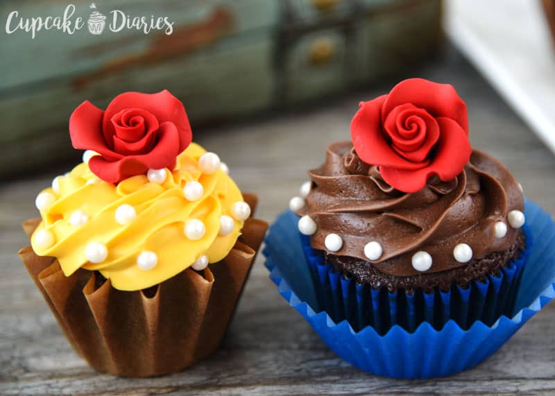 Beauty and the Beast Cupcakes