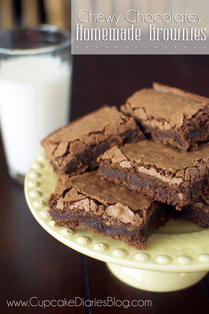 Chewy Chocolatey Homemade Brownies