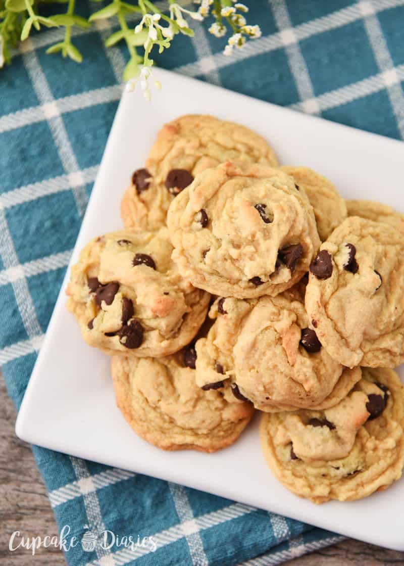 This chocolate chip cookie recipe is going to be your new favorite! They're so flavorful and perfectly chewy!