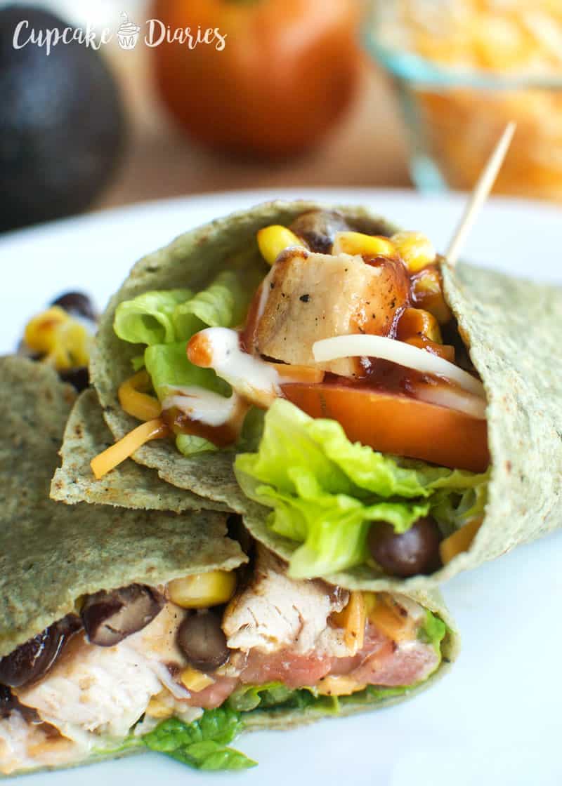 Hot Pressed BBQ Chicken Wrap - Diary of A Recipe Collector