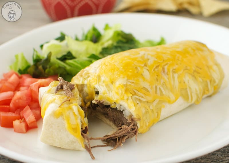 Mini Shredded Beef Chimichangas - Cupcake Diaries
