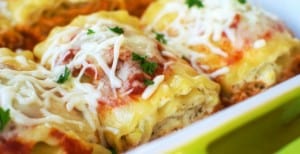 Spinach Lasagna Rolls