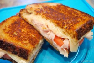 Grilled Turkey and Swiss Sandwiches