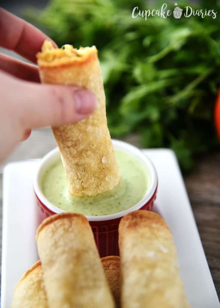 Creamy Chicken Taquitos Cupcake Diaries