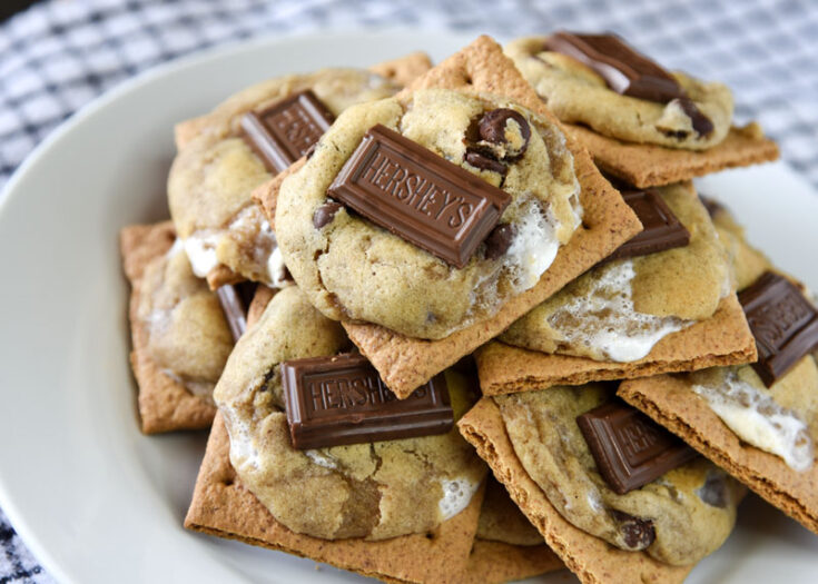 Summer's favorite dessert made into a chewy and delicious cookie! S'more Cookies are a great way to enjoy that campfire treat all year round!