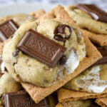 Nothing beats a gooey s'more! These cookies are loaded with all the textures and taste of the classic summertime treat.