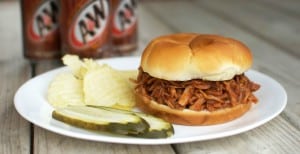 Root Beer Pulled Pork Sandwiches