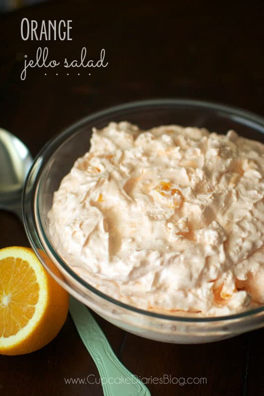 Mom S Easy Orange Jello Salad Cupcake Diaries