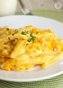 World's Best Mac and Cheese - Penne pasta combined with a delectable creamy cheese sauce and topped with a crunchy topping. This is the BEST mac and cheese!