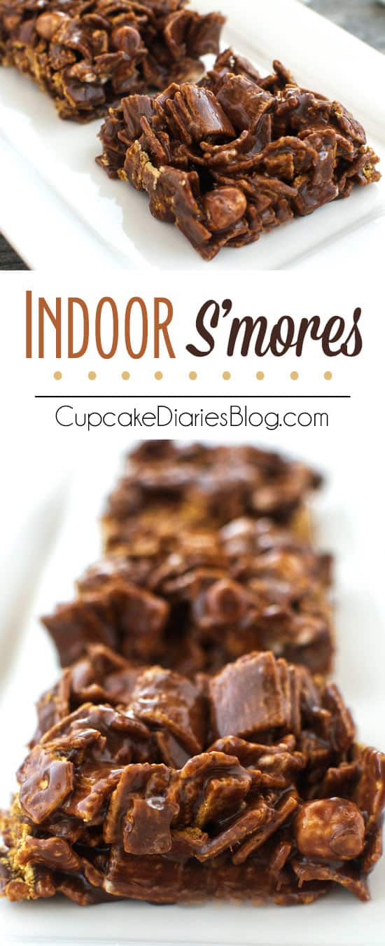 Indoor S'mores - A perfect treat with the flavors of an ooey gooey s'more!