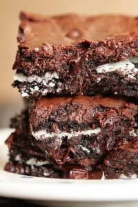 Cookies ‘n Cream Oreo Fudge Brownies {Happy 100th Birthday, Oreo!}