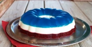 Red, White and Blue Jello Salad