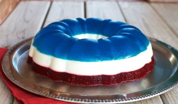 Red, White and Blue Jello Salad