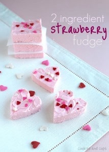 Two Ingredient Strawberry Fudge