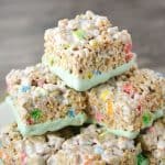 Lucky Charms Treats are so gooey, easy to make, and loaded with delicious flavor and texture. This is a perfect treat for St. Patrick's Day!