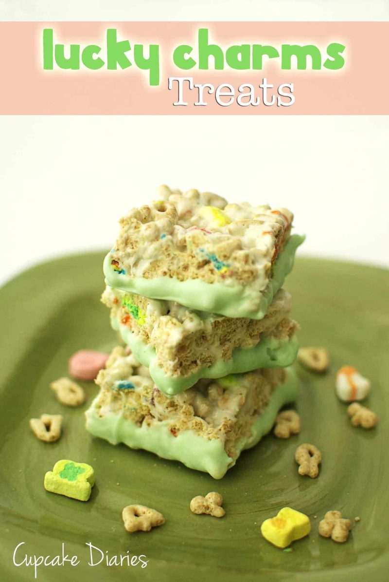Lucky Charms Treats - So gooey and delicious for St. Patrick's Day!