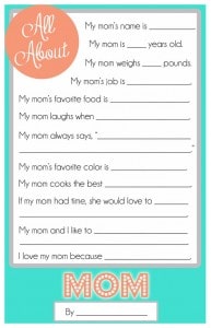 Mother's Day Questionnaire-blog