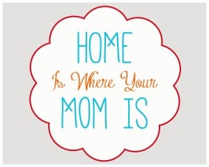 “Home Is Where Your Mom Is” FREE Printable {4 Colors}