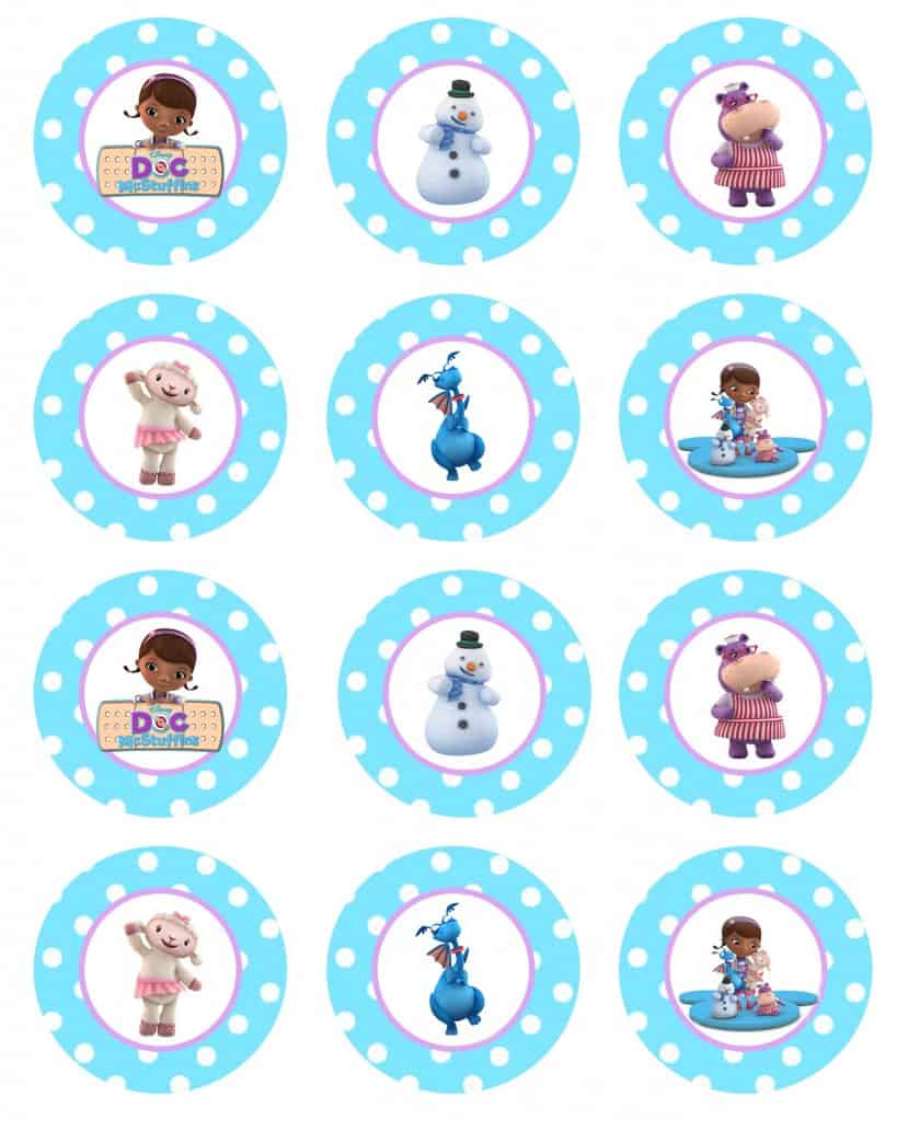 Doc McStuffins Cupcake Toppers