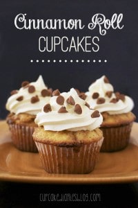 Cinnamon Roll Cupcakes