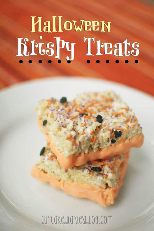Halloween Krispy Treats - Cupcake Diaries