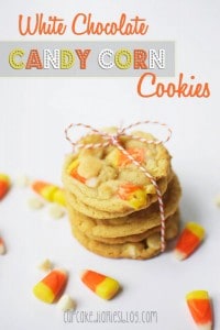 White Chocolate Candy Corn Cookies