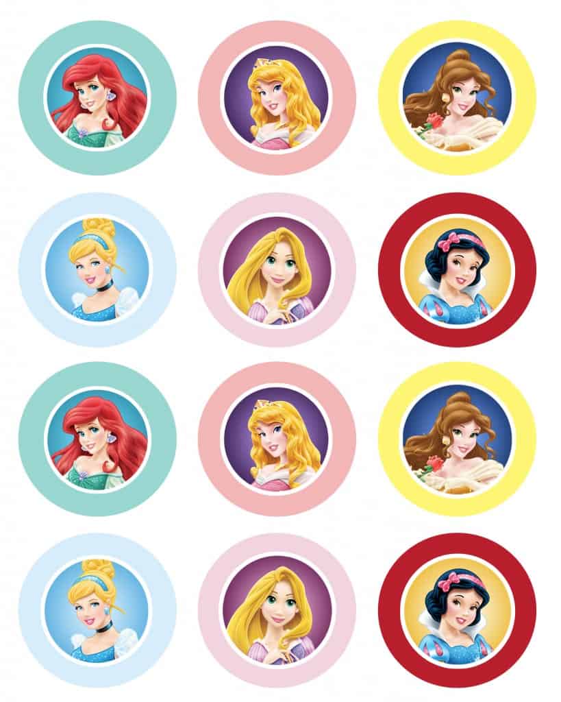 Disney_Princess_Cupcake Toppers