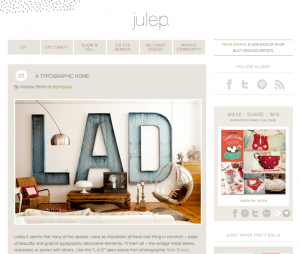 Julep: A New Favorite for Design and DIY Inspiration