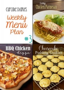 Weekly Menu Plan #3