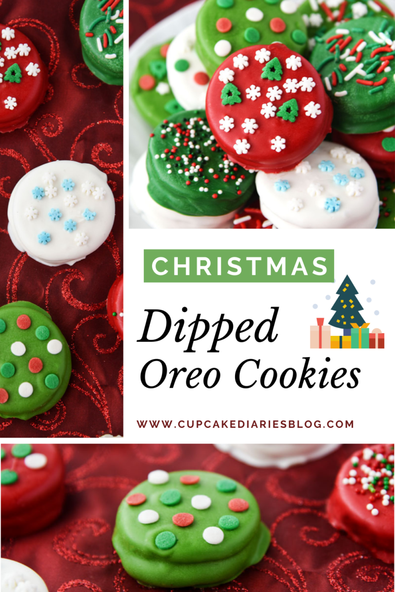 Elegant, bright, and festive Oreo cookies!