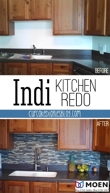 Indi Kitchen Redo Featuring Moen Indi Faucet Cupcake Diaries