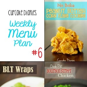 Cupcake Diaries Weekly Menu Plan #6