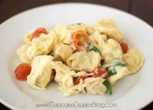 Baked Chicken Tortellini Alfredo