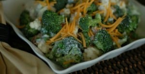 Broccoli Cauliflower Salad