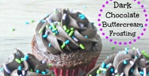 Dark Chocolate Buttercream Frosting