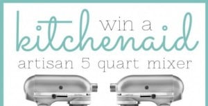 KitchenAid Artisan 5-Quart Mixer GIVEAWAY!