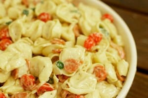 Fresh Basil & Pepperoni Tortellini Salad