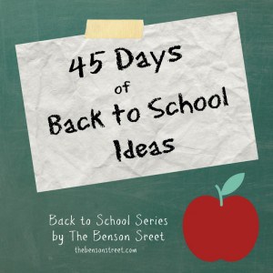 45 Days of Back to School
