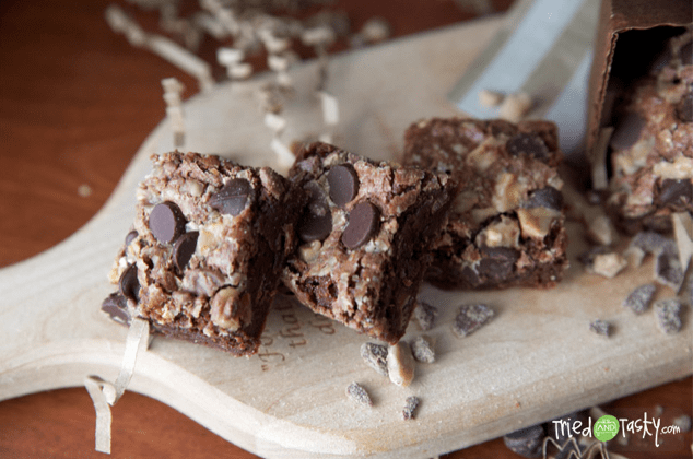 Toffee and Chocolate Chip Brownies