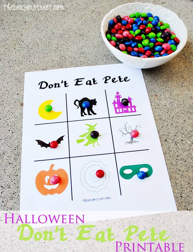Halloween Don't Eat Pete Printable at thebensonstreet.com