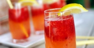 Sparkling Strawberry Lemonade