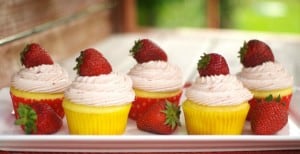 Strawberry Lemon Cupcakes