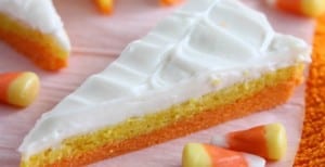 Candy Corn Sugar Cookie Bars {30 Days of Halloween – Day 23}