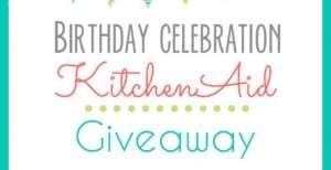 KitchenAid Stand Mixer Giveaway {I’m Turning 30!}