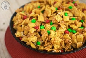 Ooey Gooey Holiday Chex Treat