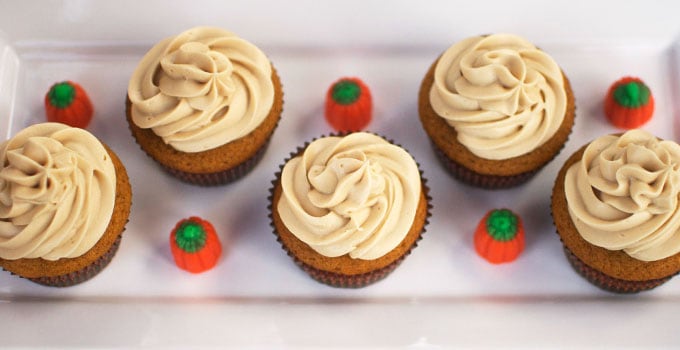 Pumpkin Cupcakes With Maple Cream Cheese Frosting Cupcake Diaries