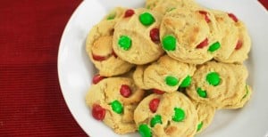 Christmas M&M Cookies {Plus 40 Other Cookie Exchange Recipes}