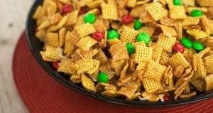 Ooey Gooey Holiday Chex Treat
