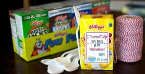 Cereal Valentine with FREE Printable Tags